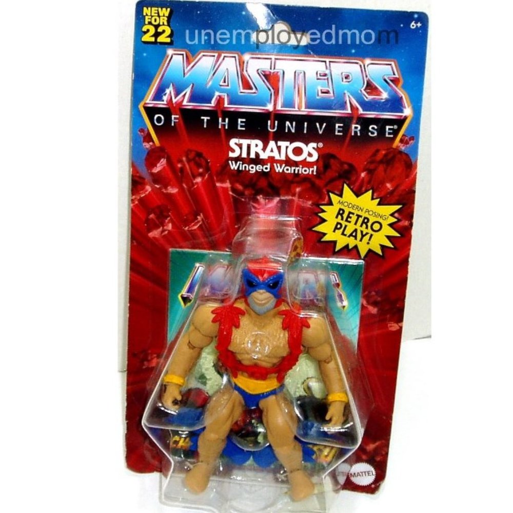 Stratos Masters of the Universe Origins Action Figure Winged Warrior Boys Toys